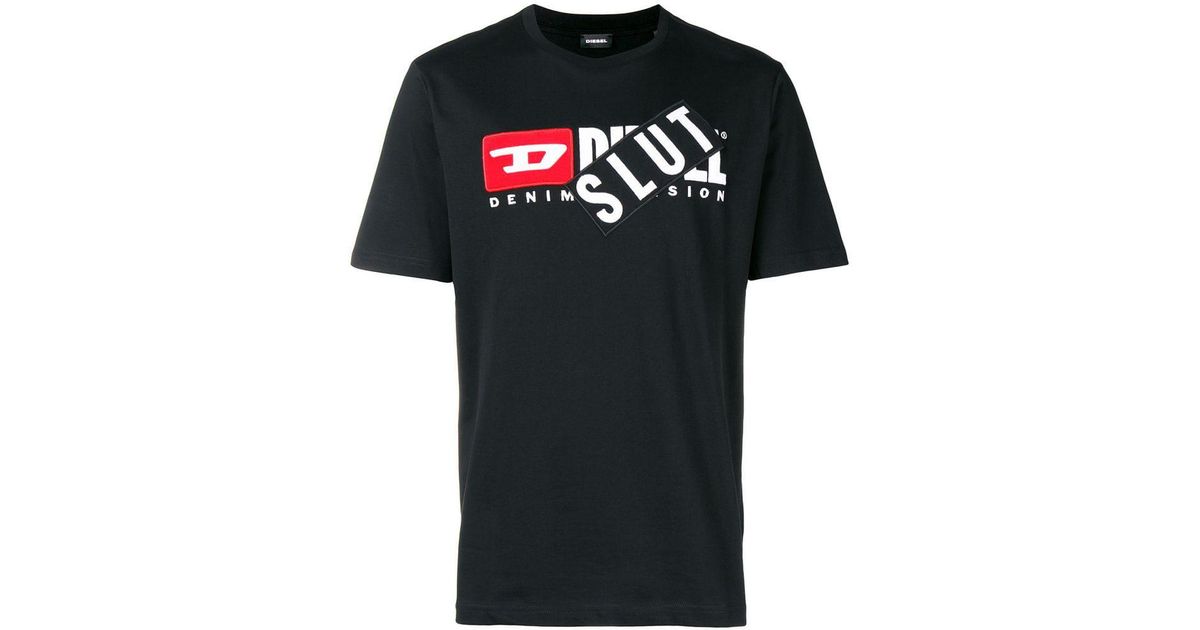 Diesel Slut T Shirt In Black For Men Lyst 