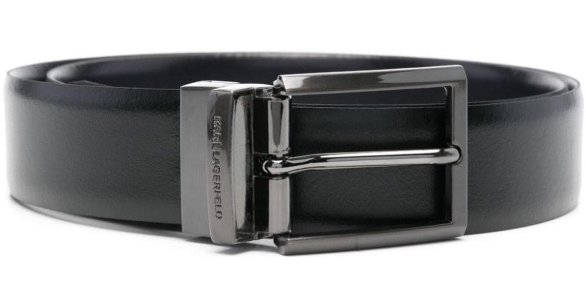 Karl Lagerfeld Reversible Belt in Black for Men Lyst UK
