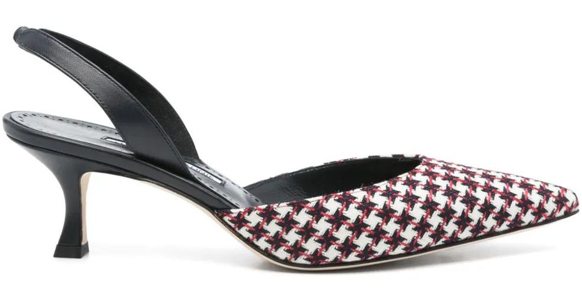 Escarpins Manolo Blahnik 'Amebo Carolyne' Rouge Fraise - Talon Haut - Taille 37 - Neuf Avec Boîte