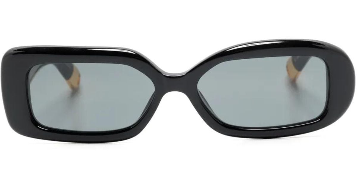 JACQUEMUS アルツ 矩形フレム サンクラス 213AC06213 504080 ジャックムス JACQUEMUS Sunglass その他 Black 55