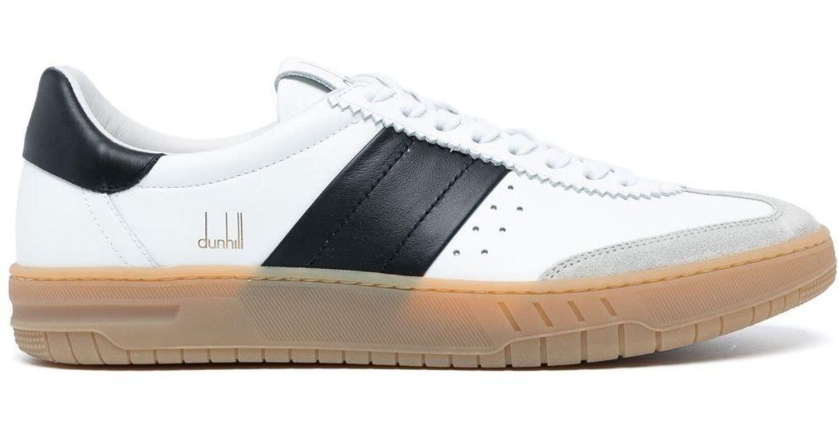Dunhill Court Legacy Leather Sneakers in White for Men Lyst UK
