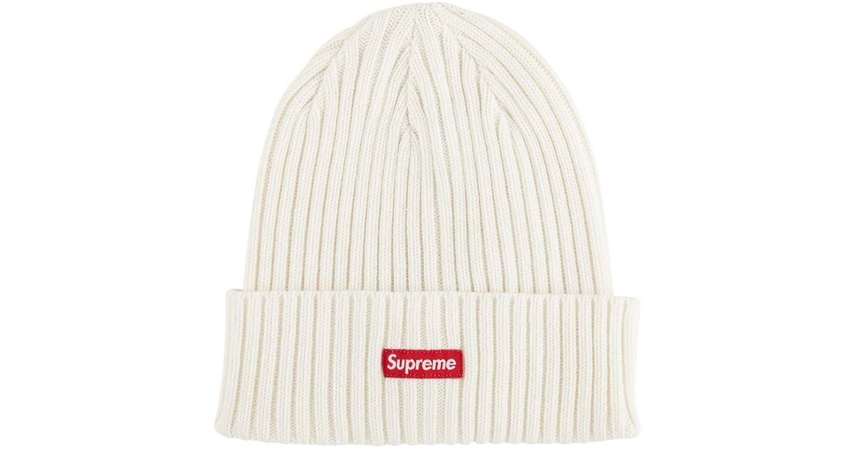 Supreme Overdyed Ss19 Beanie in White | Lyst