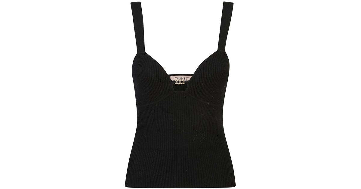 Twinkler | Black High-Neck Embellished Top With Cut-Outs main image 0