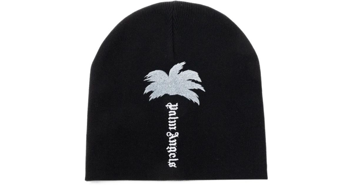 Tree Trunk Hat Palm Angels Big Palm Tree Beanie Hat in Black for Men | Lyst