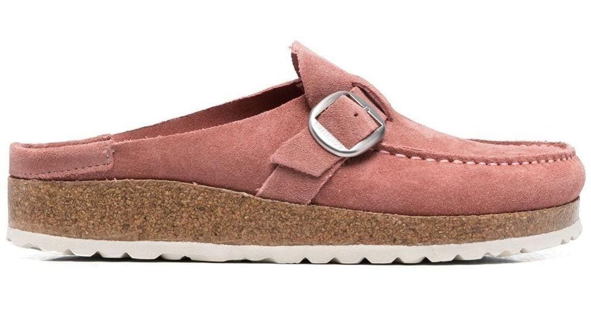 Birkenstock Buckley Buckled Slipon Clogs in Pink Lyst UK