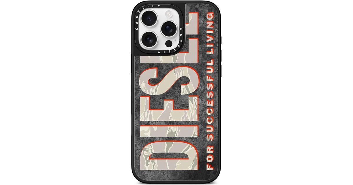 DIESEL X Casetify Iphone 16 Pro Max ケース ブラック | Lyst