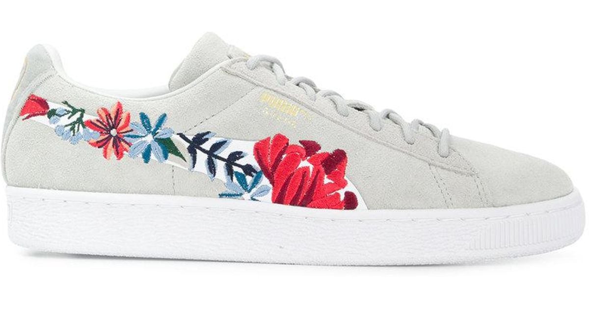 puma floral sneakers