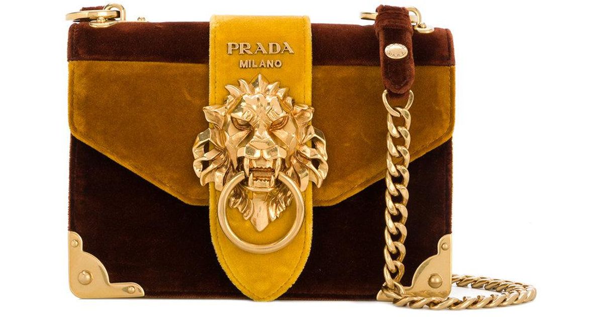 prada milano lion purse