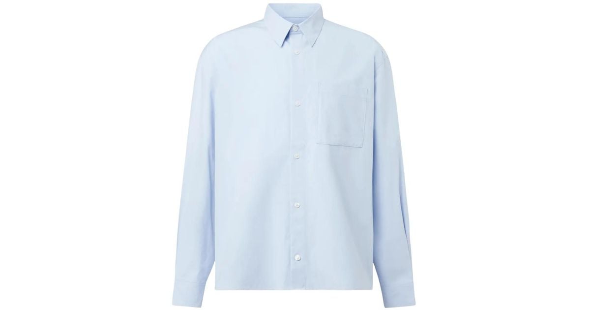 DRYKORN Baunt Chest-Pocket Shirt in Blue for Men | Lyst