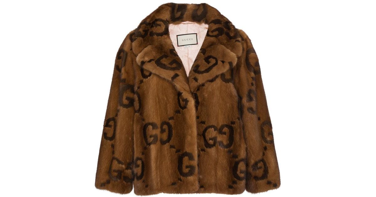 mink jacket gucci