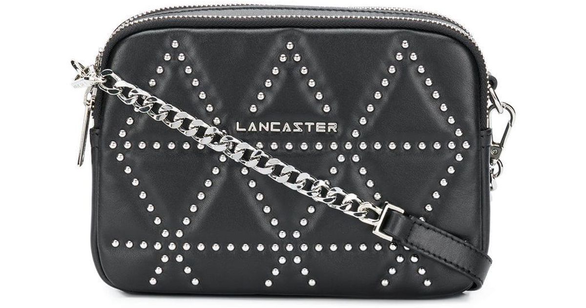 Sac à bandoulière clouté Lancaster en coloris Noir | Lyst