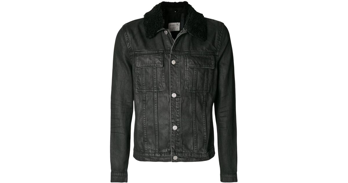 Cotton Sherpa Collar Trucker Jacket 