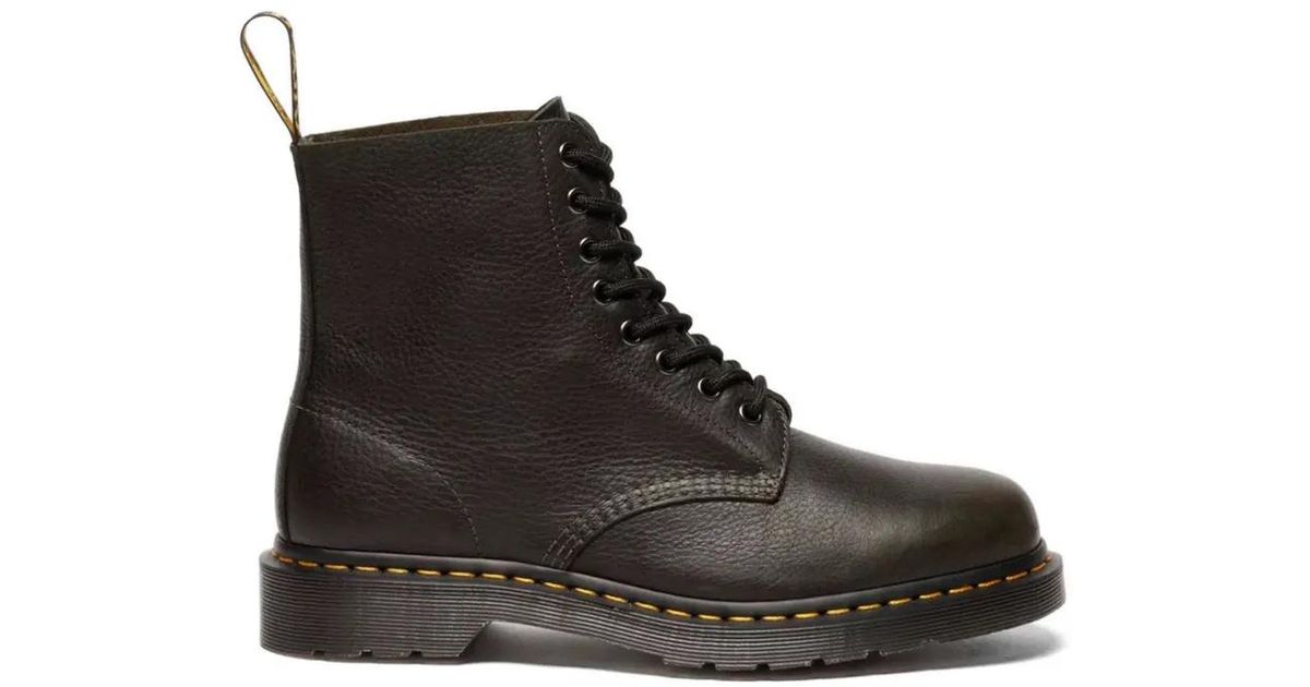 Pascal Front Dr. Martens 1460 Pascal Leather Boots in Black | Lyst Canada