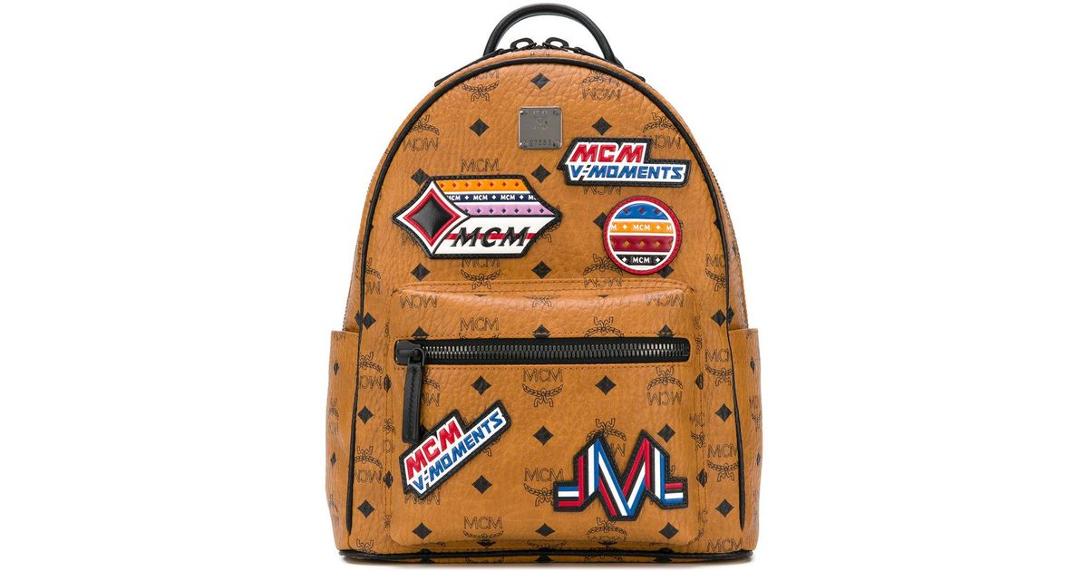 mcm stark backpack in victory patch visetos