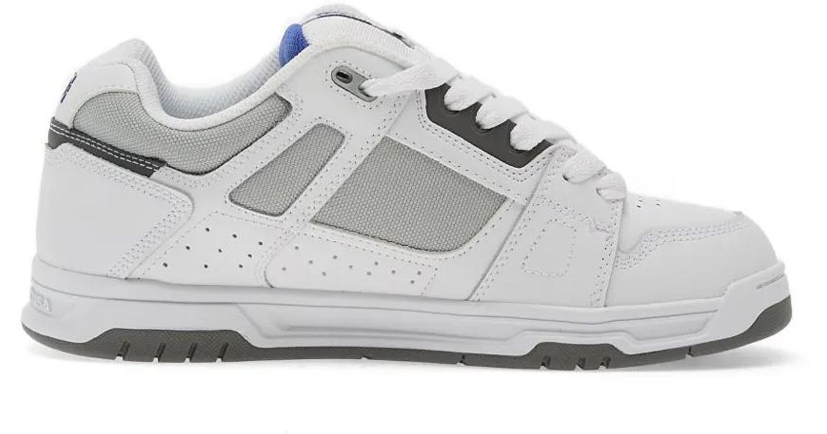 DC Shoes Stag Panelled Logo-Patch Sneakers in White for Men | Lyst
