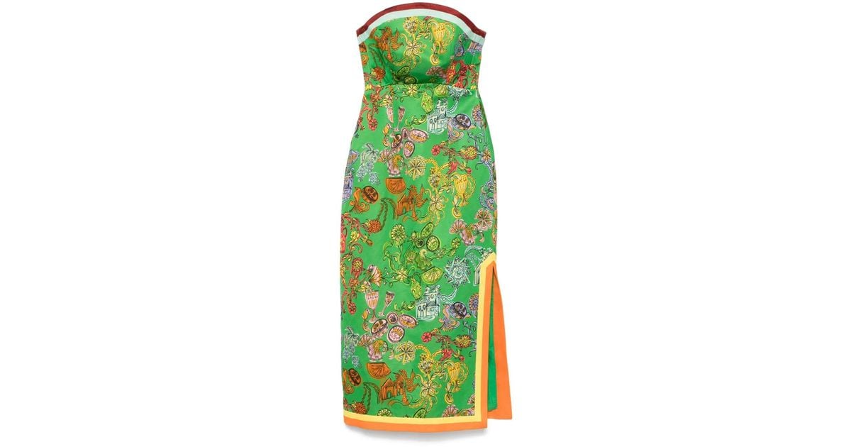 knee length dresses for ladies Dl1961 | Esme Dress Strapless Midi