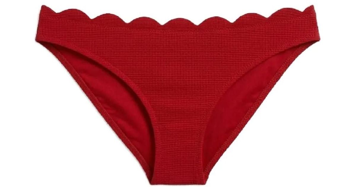 Marysia Swim Scalloped Textured Bikini Bottoms | Lyst