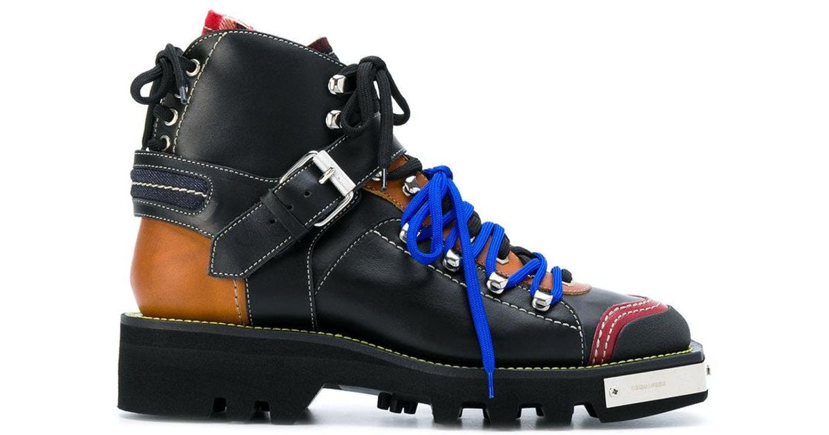 dsquared2 hiking combat boots