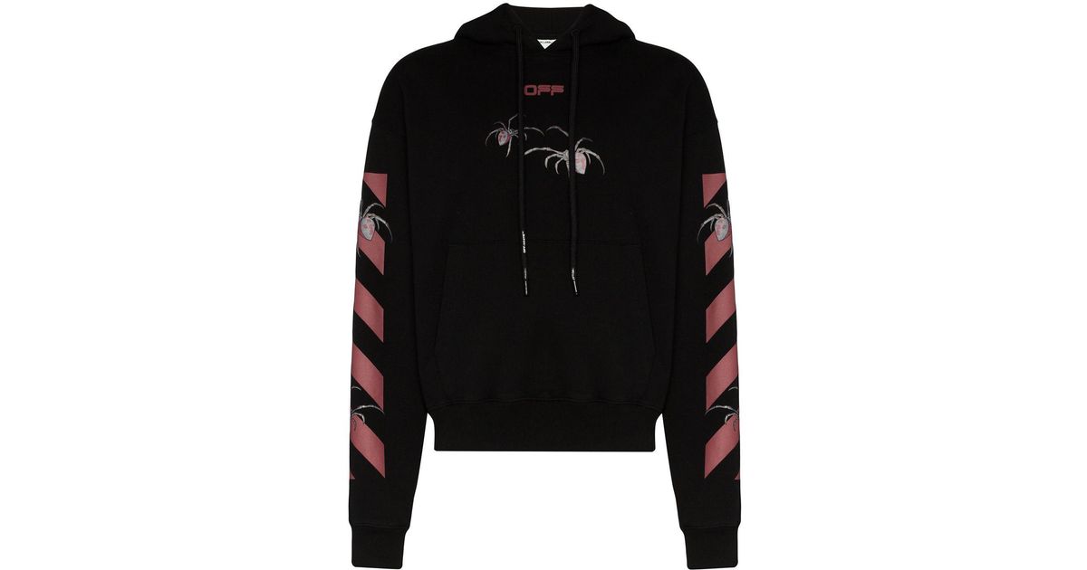 Off White c o Virgil Abloh Spider Arrows Print Hoodie in Black for Men Lyst UK
