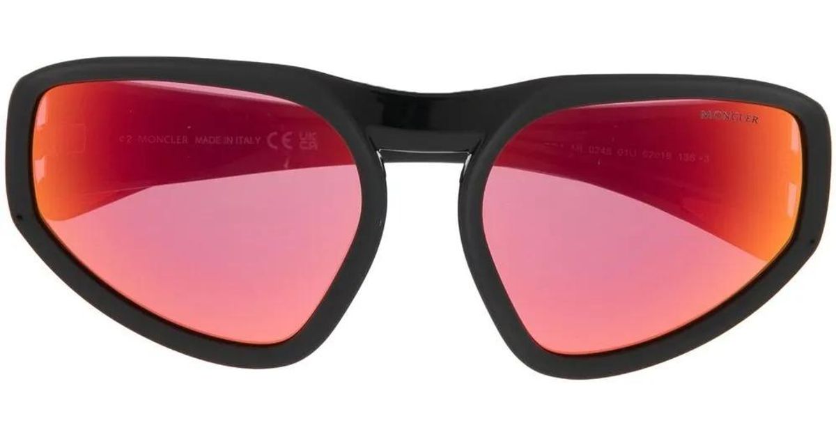 メンズ Moncler Pentagra ジオメトリック サングラス ピンク | Lyst