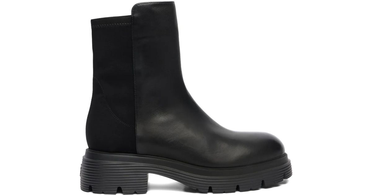 Stuart Foot Stuart Weitzman 5050 Hudson Lite Ankle Boots in Black | Lyst