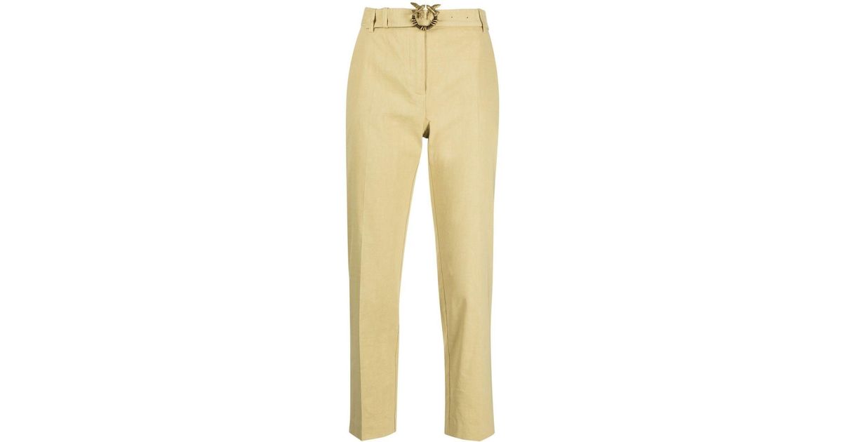 Womens Trousers Pinko Trousers in Yellow Slacks and Chinos Pinko Trousers Slacks and Chinos 