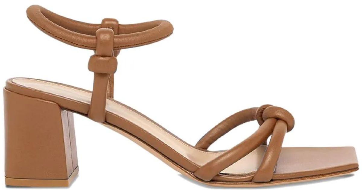 Gianvito Rossi>>ジュノ 55 レザーサンダル Gianvito Rossi - Juno Mekong Leather Ankle Strap Sandal, 55mm