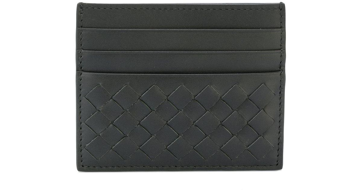 Lyst Bottega Intrecciato Card Holder in Green
