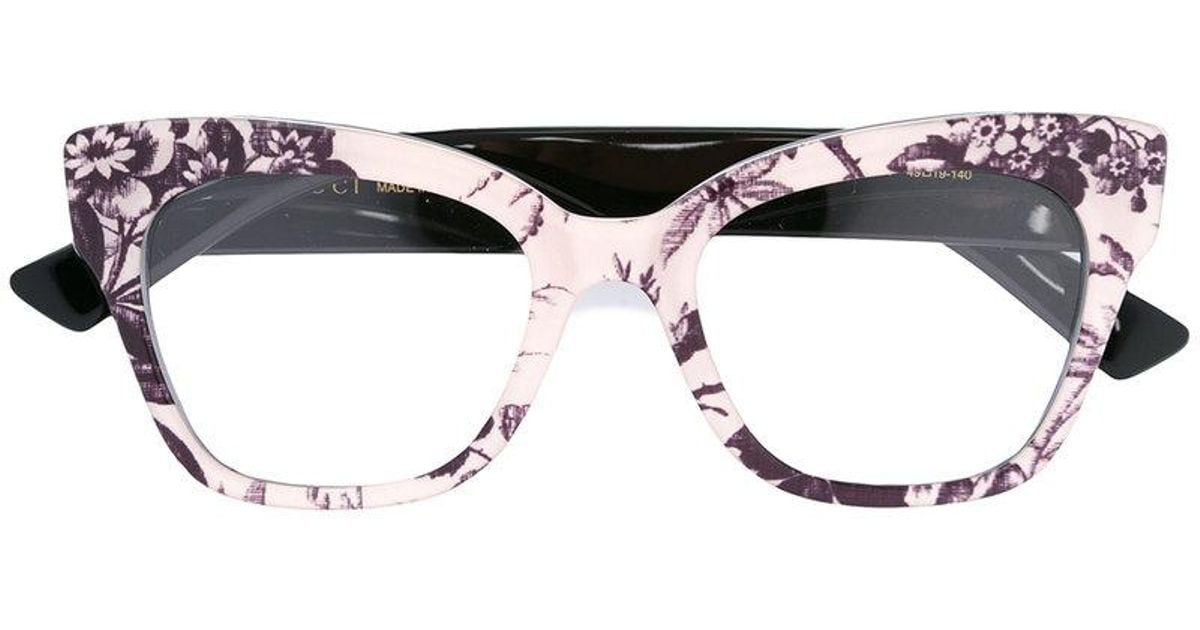 gucci floral glasses