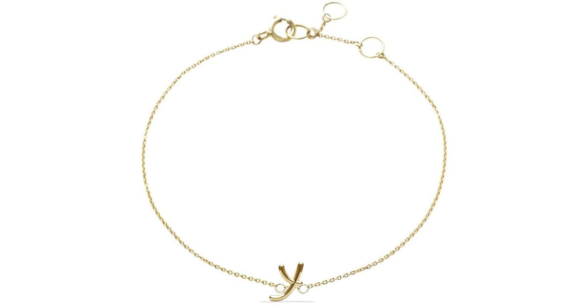 The Alkemistry 18ct yellow gold Love Letter initial bracelet