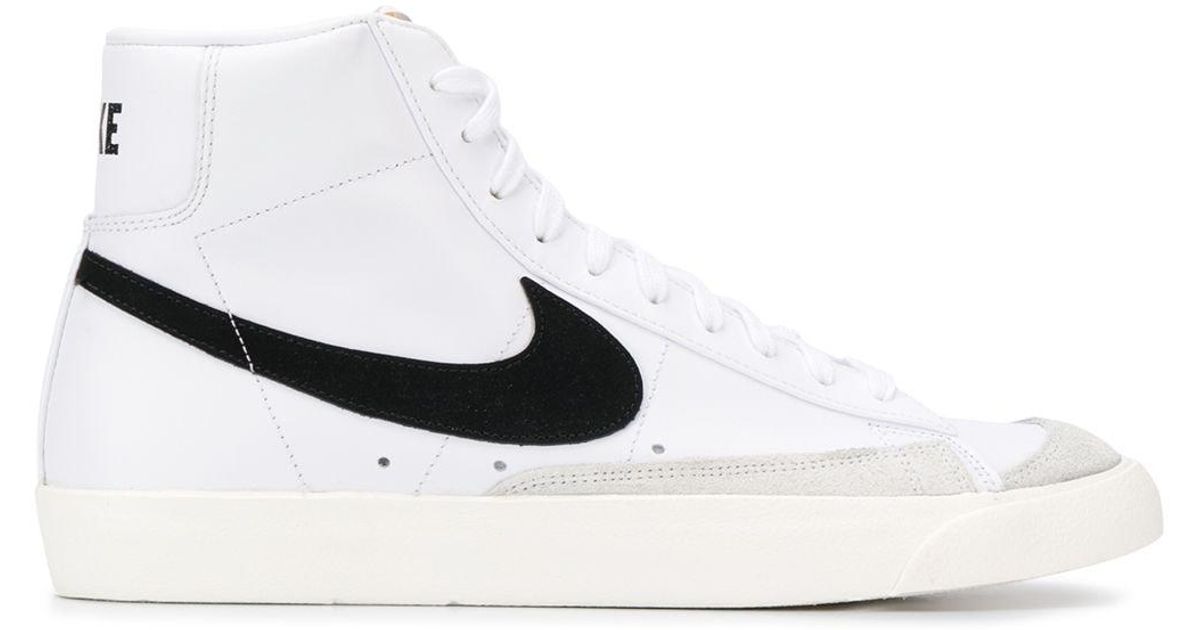 nike white ankle shoes