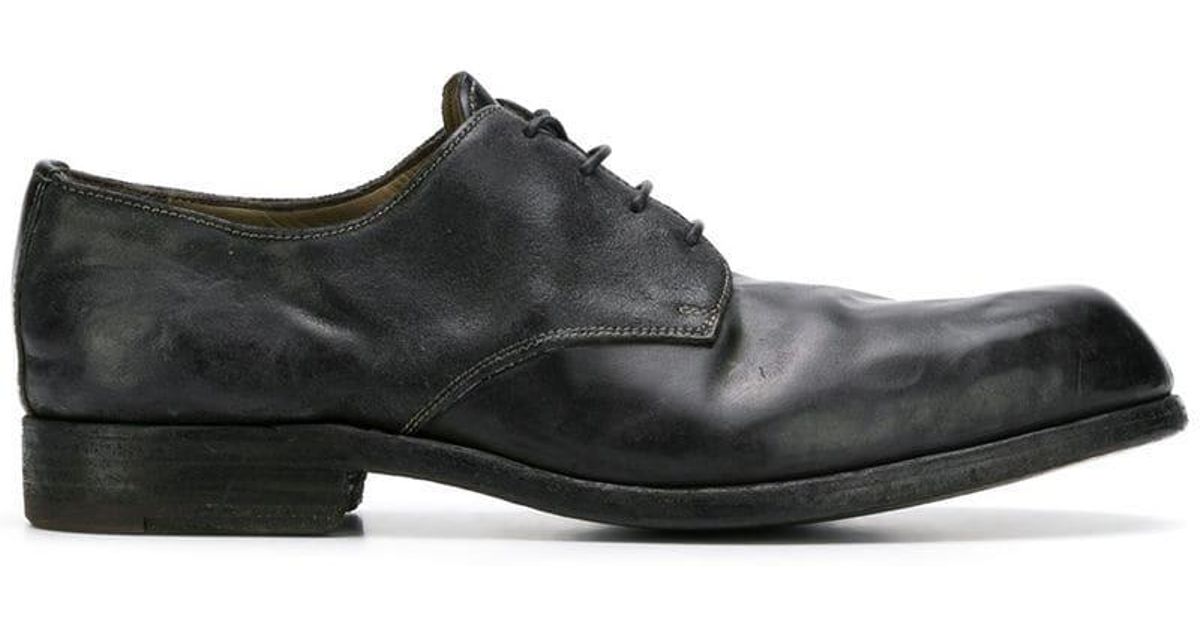 Premiata Leather Derby Shoes in Black for Men - Lyst