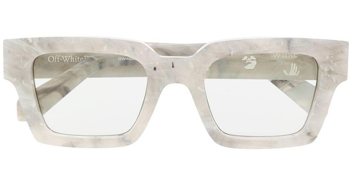 off white grey glasses