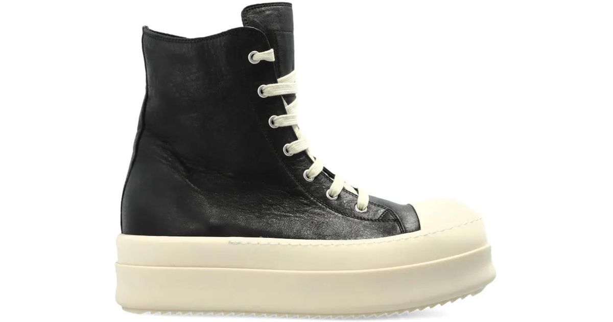 Rick Owens Mega Bumper Sneakers in Black | Lyst