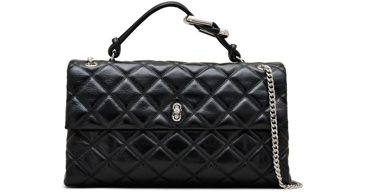 Marc Jacobs ザ Xl キルティング デュアル ショルダーバッグ ブラック 