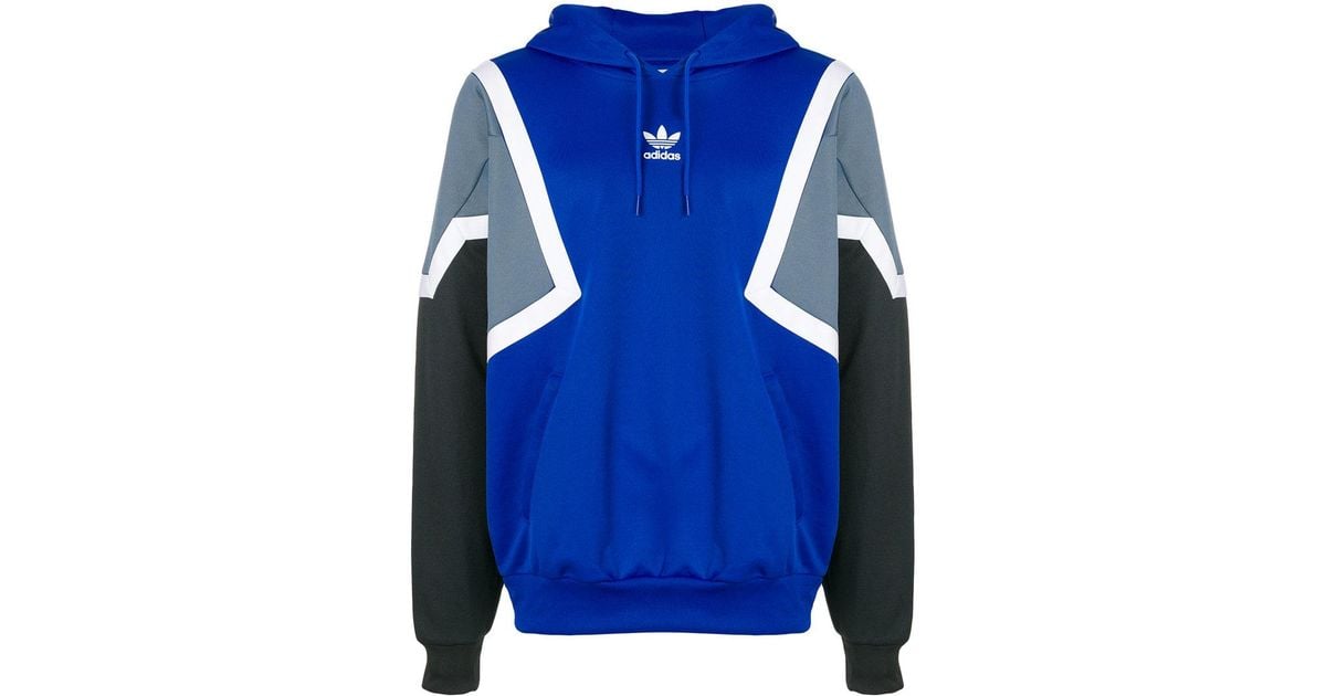 adidas Cotton Nova Hoodie in Blue for 