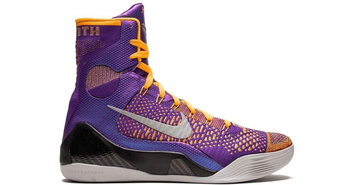 yellow and purple kobes