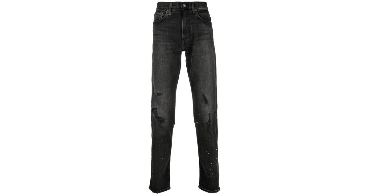 Levi's Denim 512tm Tapered Slim-cut Jeans in Black for Men | Lyst