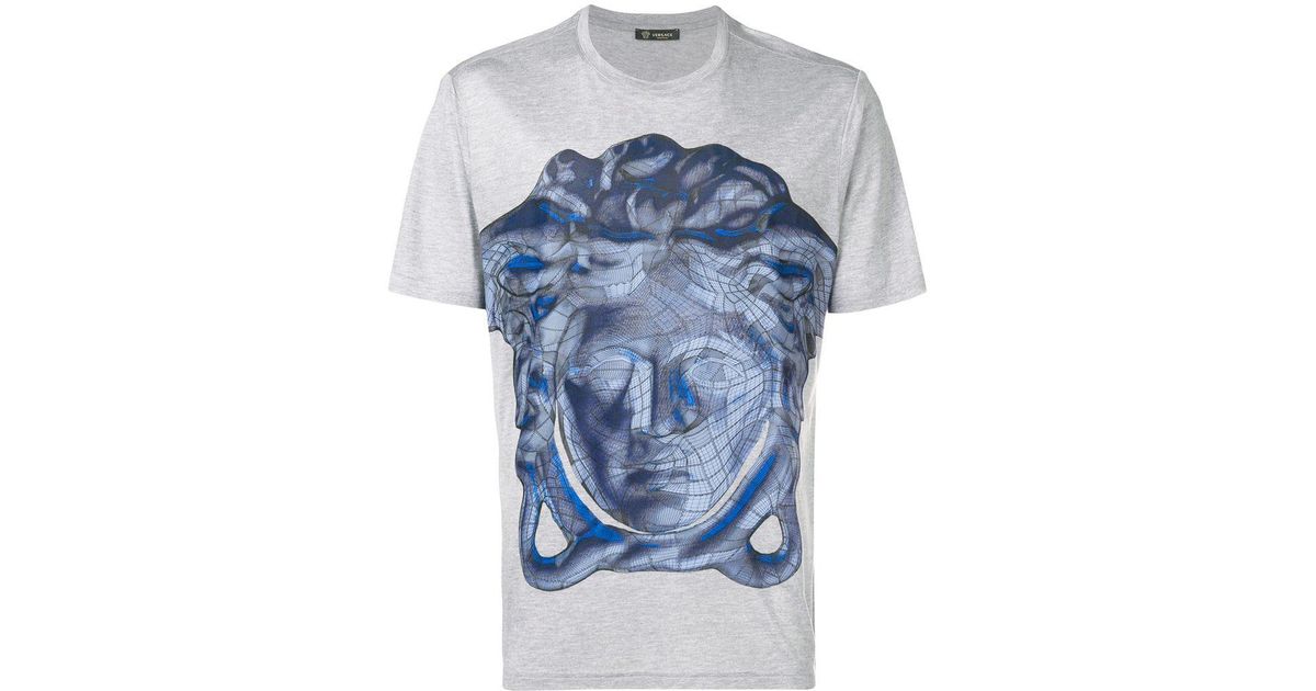 versace t shirt grey