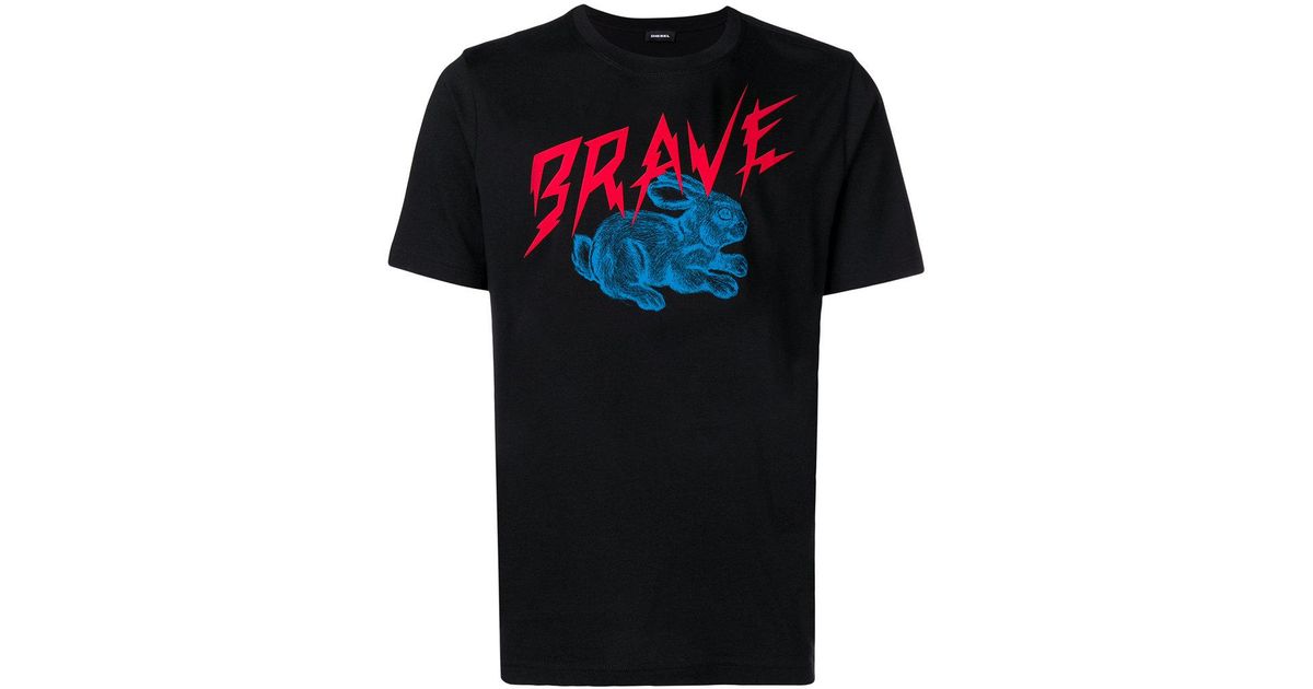 DIESEL Denim Brave Bunny Graphic T 