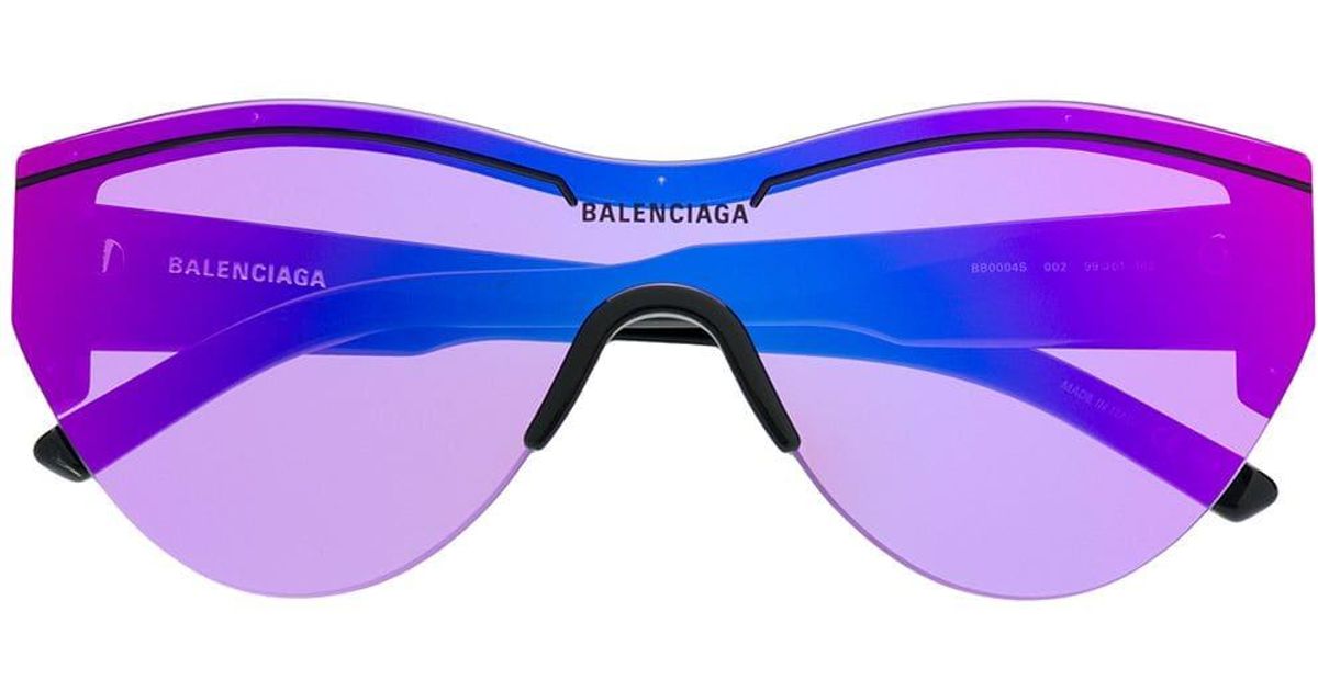 Balenciaga Ski Sunglasses in Black - Lyst