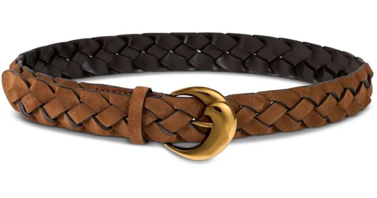 ETRO Braided Leather Belt with Ornate Buckle Women 100 Belts Etro Braided leather belt Etro main image 3