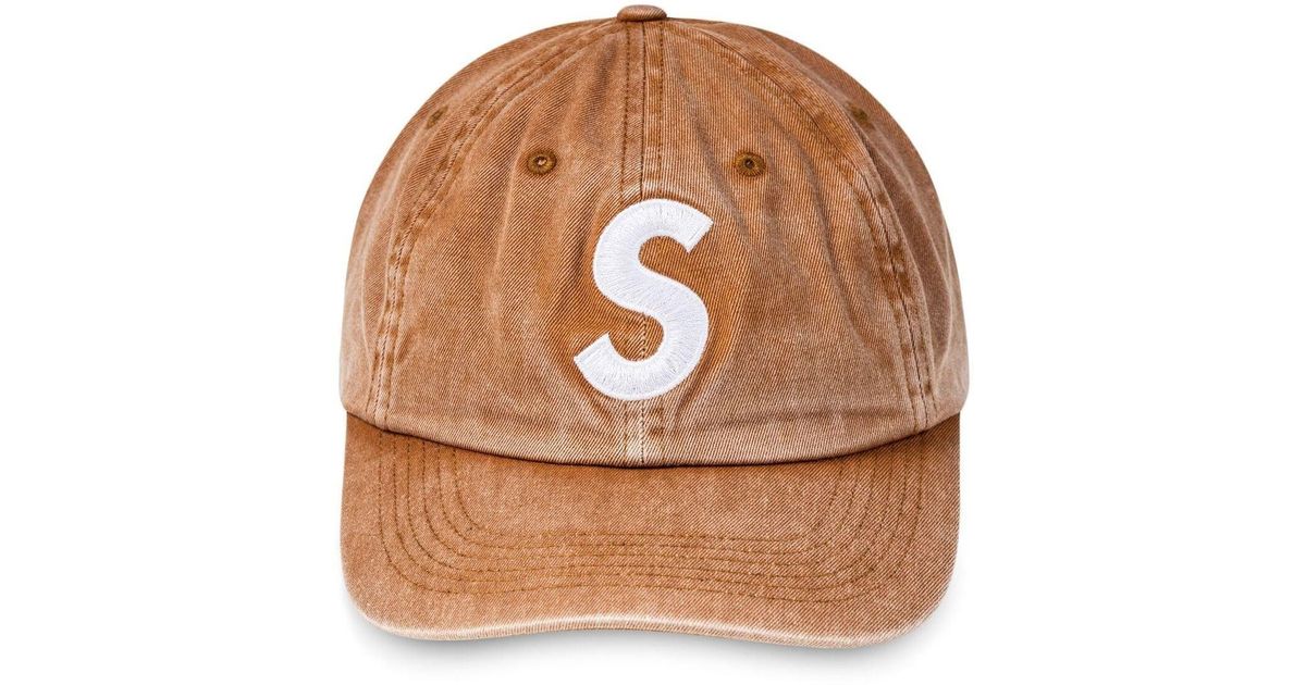 Supreme Women's Brown S Logo 6-panel Cap