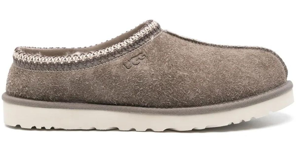 UGG M Tasman Shaggy Suede Shoes in Grey for Men | Lyst Australia