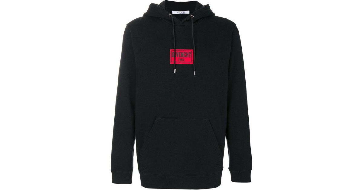 givenchy hoodie black red