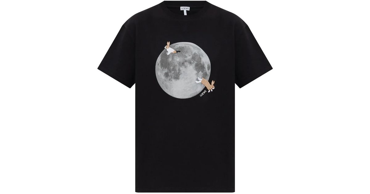 Loewe X Suna Fujita T-Shirt in Black | Lyst UK