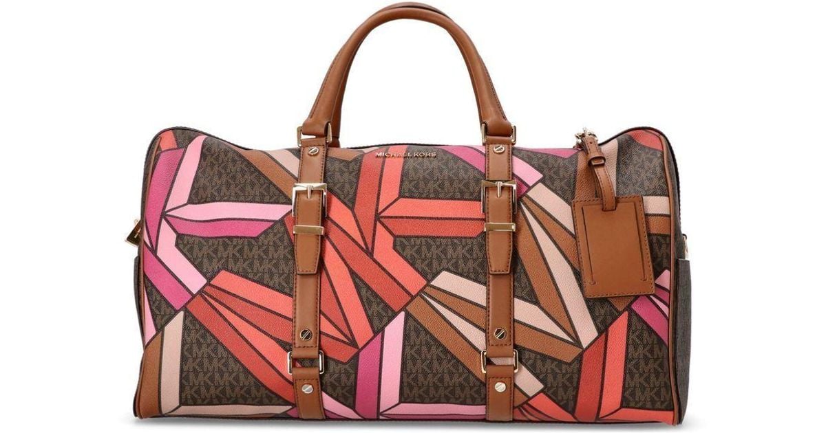 Michael Kors Leather Bedford Weekender Extralarge Travelbag in Brown