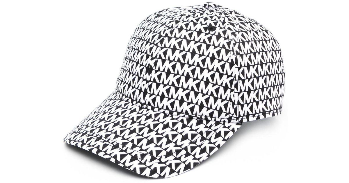 MICHAEL Michael Kors Monogram Print Cap in Black Lyst Australia