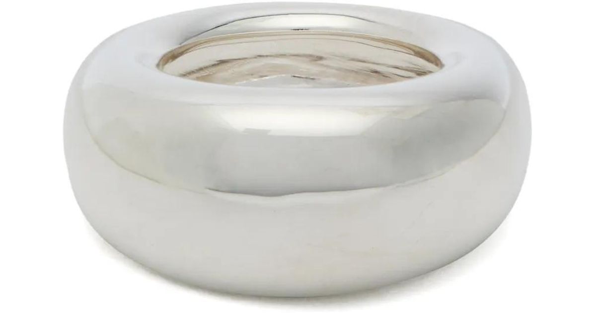 Puff Rib Ring Nina Ricci Puff Ring in White | Lyst UK