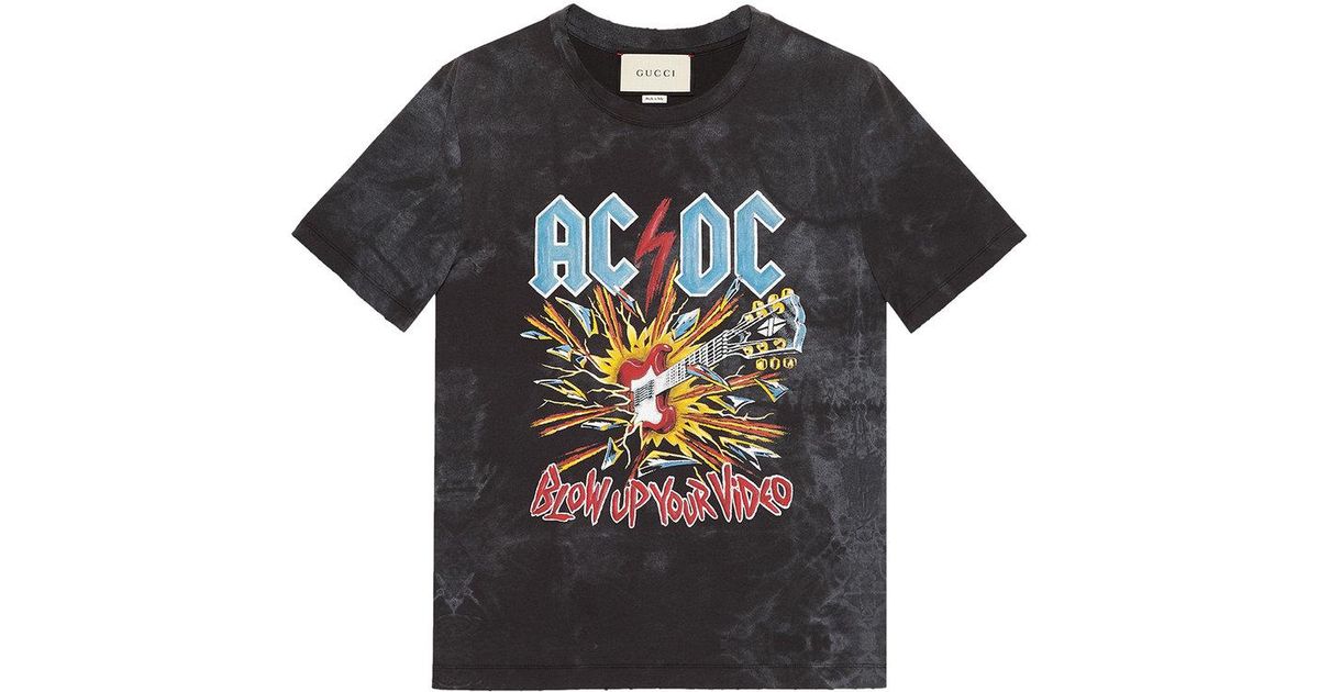 Camiseta AC/DC Gucci de Algodón de 
